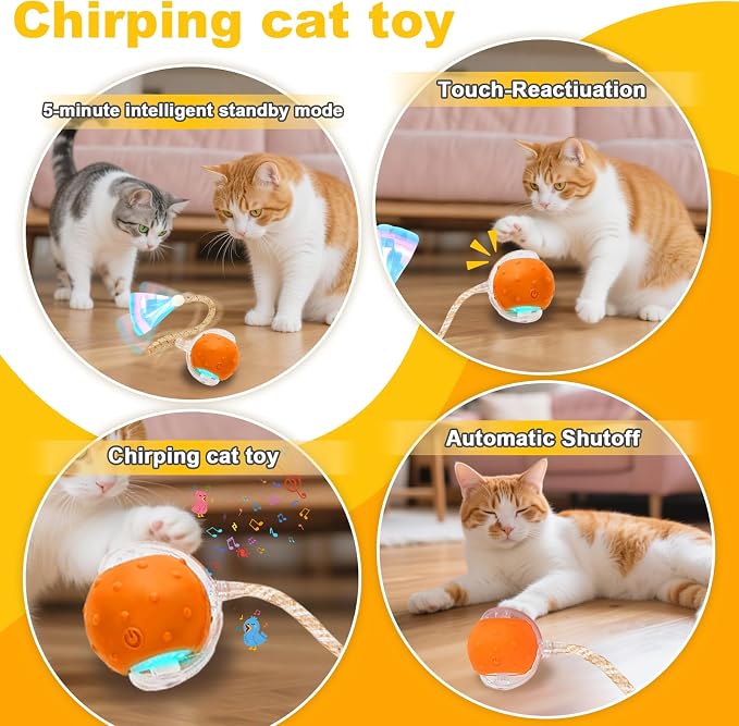 3-Pack Interactive Cat Toys Ball - Image 3