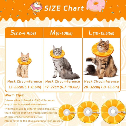 Cat Cone Collar Soft, Adjustable Cat Recovery Collars - Image 2