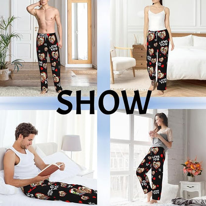 Custom Pajama Pants with Face customized PJ Pants Christmas Valentine gifts - Image 2