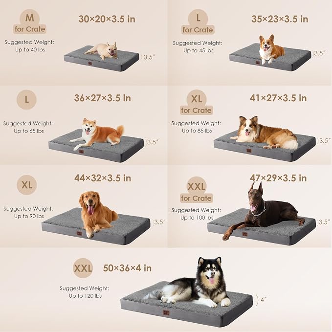 EHEYCIGA Orthopedic XL Dog Beds - Image 3