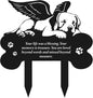 Metal Pet Grave Markers Dog, Dog Memorial Grave Markers Outdoor, Garden Plaque by RNGMSI