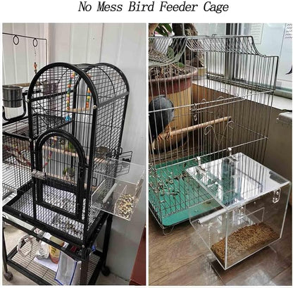 Automatic Acrylic Bird Feeder for Cage, No Mess - Image 6