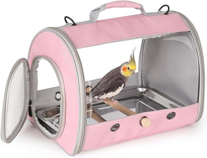 Long Tail Bird Travel Carrier Cage by halinfer