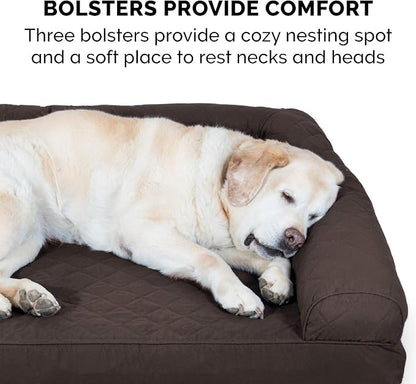 Furhaven Orthopedic Dog Bed for Large/Medium Dogs w/ Removable Bolsters & - Image 11