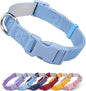 Dynmeow Soft and Breathable Cotton Dog Collar, Durable Adjustable Heavy-Duty by Dynmeow