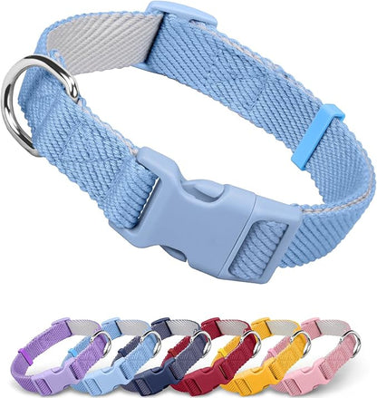 Dynmeow Soft and Breathable Cotton Dog Collar, Durable Adjustable Boy Pet Collar by Dynmeow