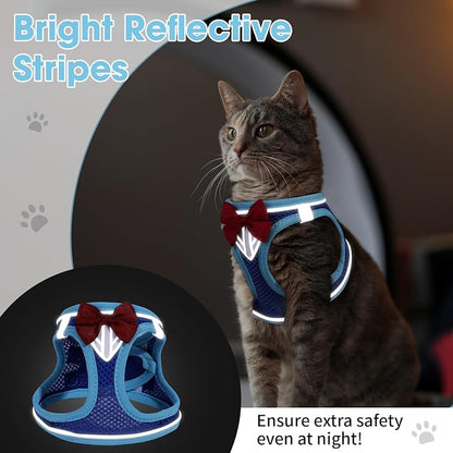 Cat Vest Harness and Leash Set for Walking Escape Proof, Adjustable Kitten - Image 5