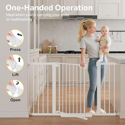 Cumbor 2 Pack 29.7"-51.5" Extra Wide Baby Gate - Image 8