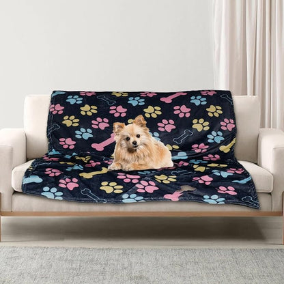 Dog Blankets for Large Dogs, Fuzzy Soft Pet Mat Throw Cover for Kennel Crate Bed - Image 5