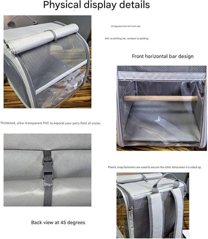 Durability Polyester Bird Travel Carriers Backpacks - Image 5