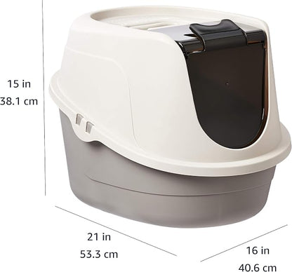 Amazon Basics No-Mess Hooded Enclosed Cat Litter Box - Image 6