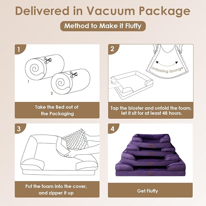 EHEYCIGA Orthopedic Dog Bed for Small Dogs, Waterproof Memory Foam Small Dog - Image 7