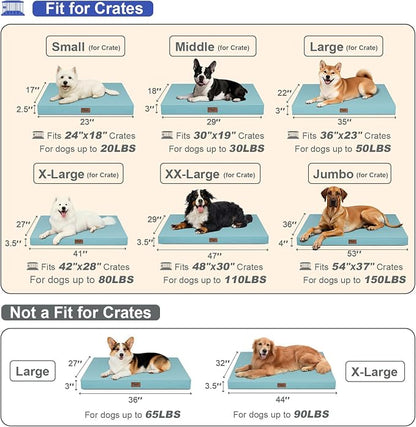 Outdoor Extra Large Dog Crate Bed, XXL Waterproof Dog Bed - Image 2