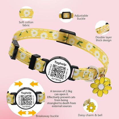 Smart QR Code Cat Collar 2-Pack, Adjustable Safety Breakaway Collar - Image 5