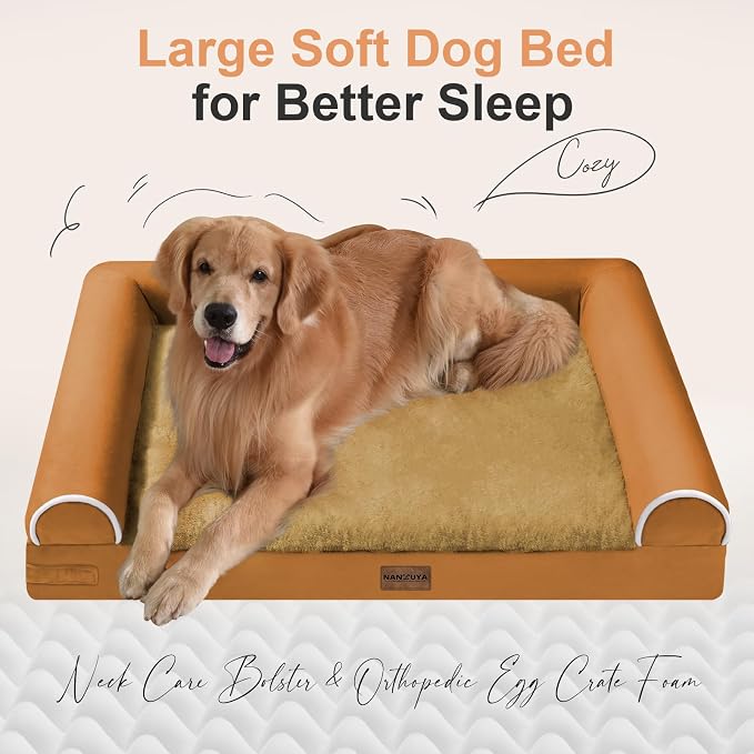 Large Dog Bed Orthopedic Washable: Beds Bolster XXL Bed Big XLarge Dogs Egg - Image 2