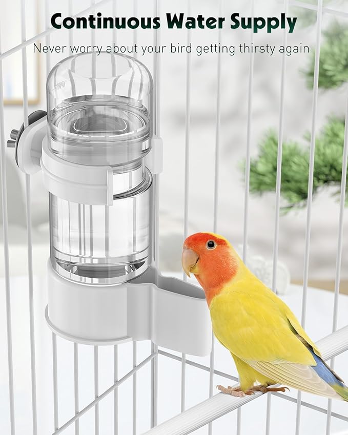 Pawfly 2 Pcs Bird Water Dispenser, Automatic Water Feeder, Plastic Cage Water - Image 7