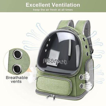 Cat Backpack Carrier, Breathable Cat Carrier Large Space Bubble Pet Backpack - Image 2