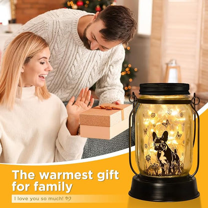 French Bulldog Frenchie Gifts for Women/Men French Bulldog Solar Lanterns Dog - Image 5
