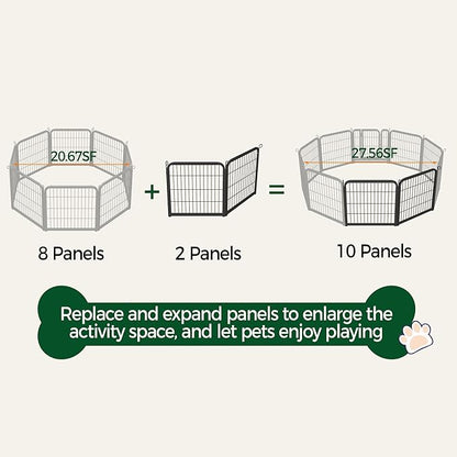 Yaheetech Dog Playpen, 24 inch 2 Panels Dog Pen - Image 6