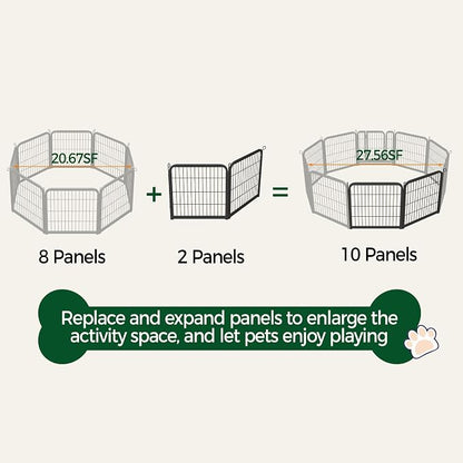 Yaheetech Dog Playpen, 24 inch 4 Panels Dog Pen - Image 8