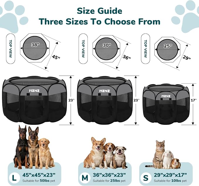 Dog Cat Playpen, Portable Puppy Pet Crate Indoor - Image 2