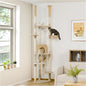 PETEPELA Floor to Ceiling Cat Tree, 92.9''-101.6''Height Adjustable Cat Tower by PETEPELA