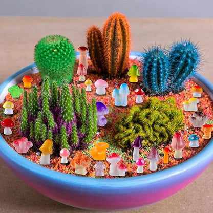 DIYDEC 80pcs Mini Resin Mushroom 80 Style Miniature Mushrooms Figures to Hide - Image 6