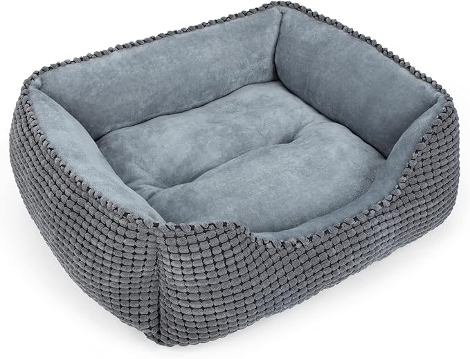 MIXJOY Dog Bed for Large Medium Small Dogs, Rectangle Washable Sleeping Puppy by MIXJOY