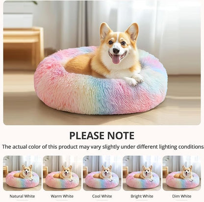 JOLLYVOGUE Calming Dog Bed Large Size Dog, Anti-Anxiety Donut Large Pet Bed - Image 6