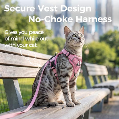 Cat Harness and Leash Set Escape Proof Tactical Small Kitten Harness Emotional - Image 3