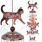 Outdoor Cat Wind Chimes, Gifts for Mom & Grandma & Woman & Family & Neighbor by Solawindchime