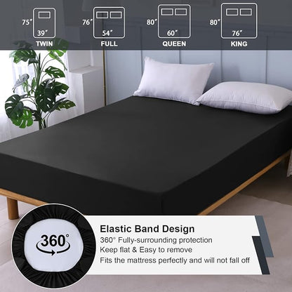 Twin Mattress Protector Waterproof, Fitted Sheet Style Breathable Mattress Cover - Image 5