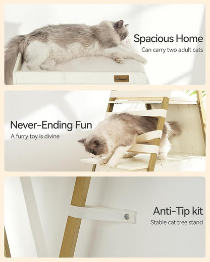FourFurPets 72.4" Cat Tree, Modern Cat Tower - Image 6