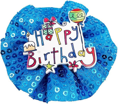 PET SHOW Blue Crown Dog Birthday Party Hat - Image 4