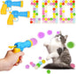 100PCS Cat Ball Toys with 2 Launchers Set, Funny Interactive Cat Toys by TEAWOO