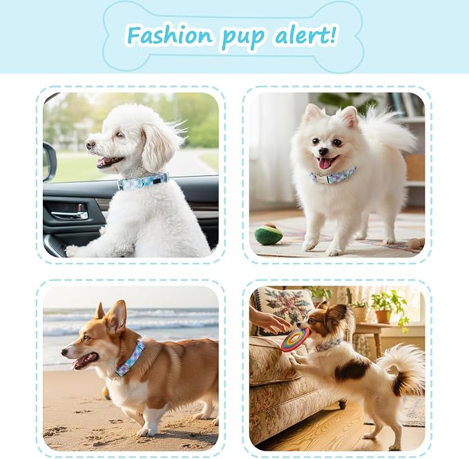Cotton Collar for Dog，Soft Adjustable Dog Collars for Extral Small Dogs - Image 3