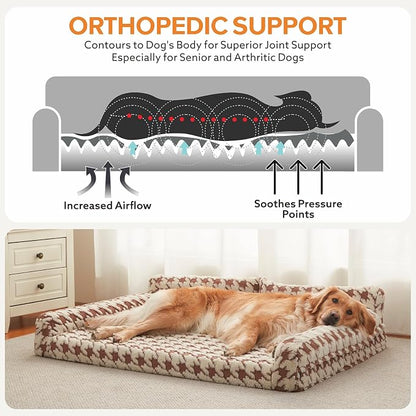 FURTIME Orthopedic Dog Beds Large Sized Dog, XXL Washable Memory Foam Pet Couch - Image 2