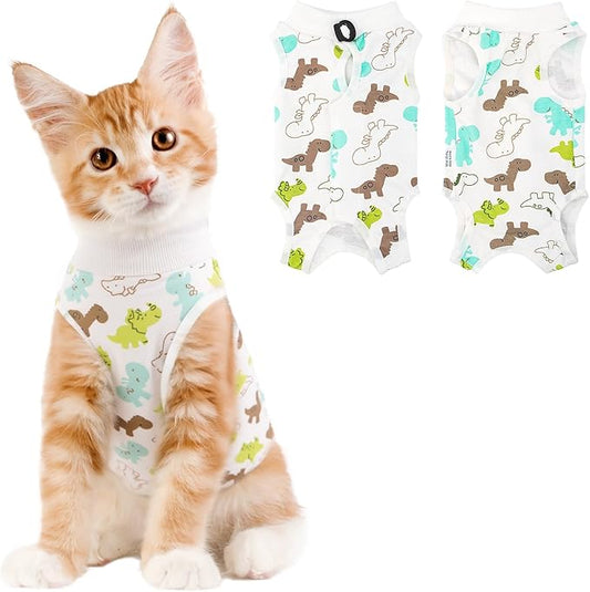 Cat Recovery Suit Female, Breathable Cat Onesie After Surgery Female by Coppthinktu
