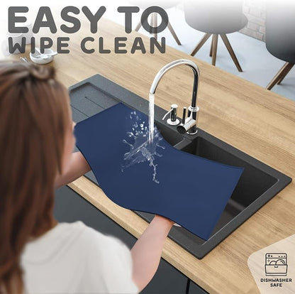 Dog Food Mat - 28x18” Large Silicone Stove Top Protector, Silicone Pet Feeding - Image 7
