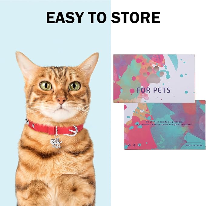 Leather Cat Collars for Boy Girl Cats - Image 7