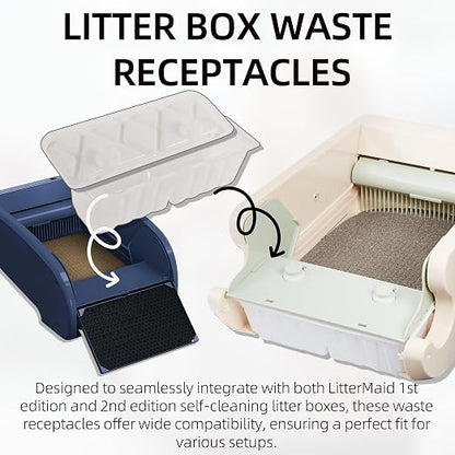 20-Pack Disposable Litter Box Waste Receptacles Compatible - Image 3