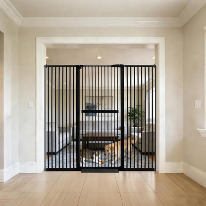 Lumizone Extra Tall Cat Gate 61.02" High Pressure Mounted Extra Wide by Lumizone