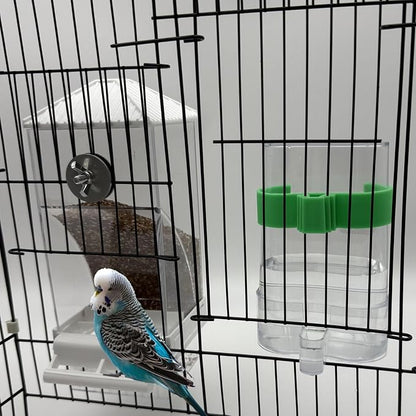 No Mess Bird Feeder Water Dispenser Set, Automatic Parrot Feeder - Image 8