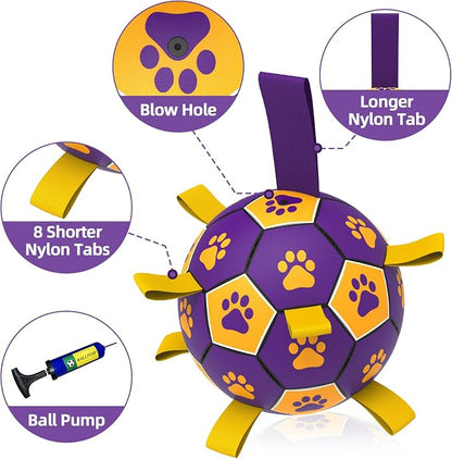 QDAN Dog Ropes Toys, Soccer Ball - Image 4
