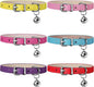 Weewooday 6 Pieces Leather Cat Collar by Weewooday