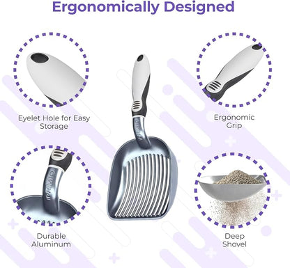 Sifter w/ Deep Shovel Cat Litter Scoop - Image 5