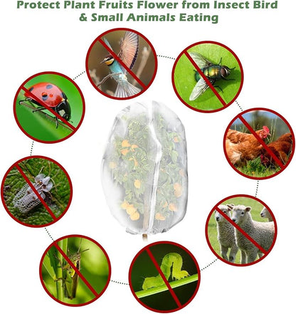 3Pcs Plant Covers from Insects, 3Size Bird Netting Barrier - Image 5