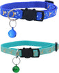 Set of 2: KioKatt Celestial Nylon Cat Collars by Kiokatt