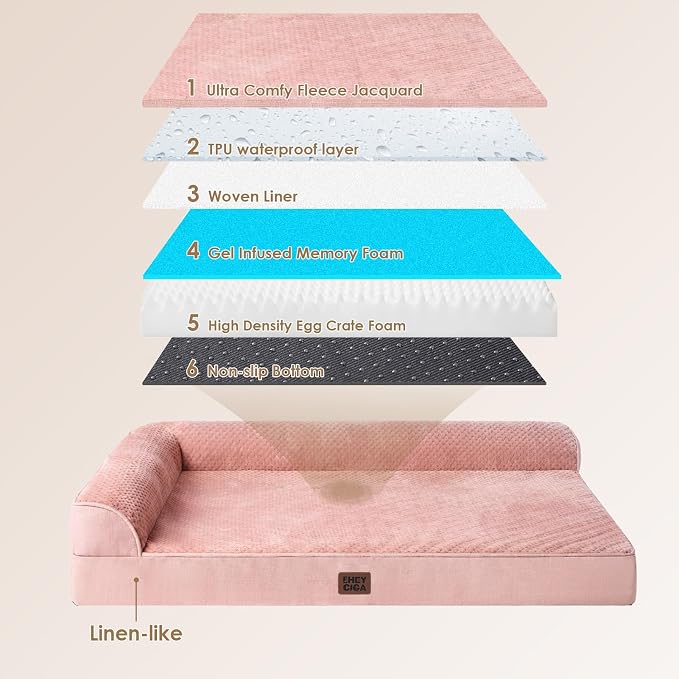 EHEYCIGA XL Dog Bed Memory Foam - Image 5