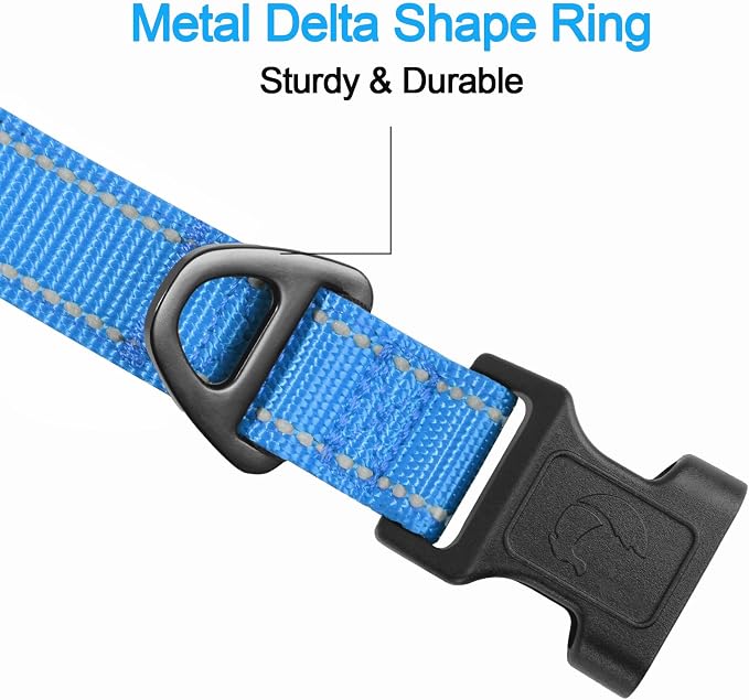 Joytale Reflective Dog Collar, Soft Neoprene Padded Breathable Nylon Pet Collar - Image 3